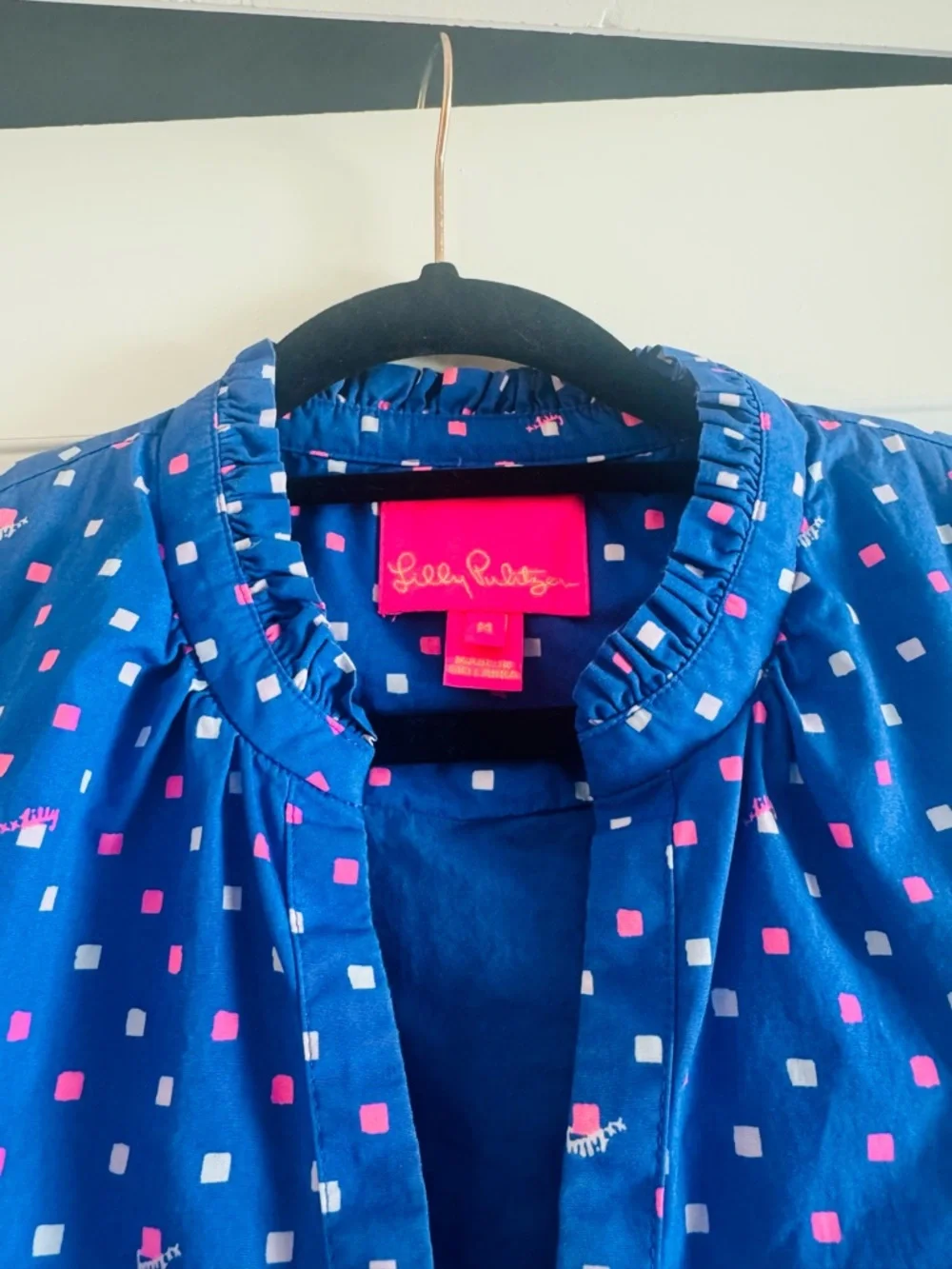 Lilly Pulitzer Novella Swing Dress in Borealis Blue Lilly Squared size medium - Picture 6 of 7